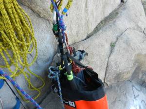 Metolius Quarter Dome haul bag --excellent for soloing and as a sub-bag